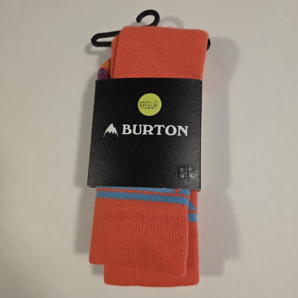 Burton Emblem Snowboard Socks Midweight Kids Size Small / Medium Multicolor - Picture 1 of 4